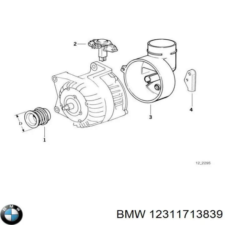 Relê-regulador do gerador (relê de carregamento) BMW 12311713839 preço, a partir de 234,65 USD