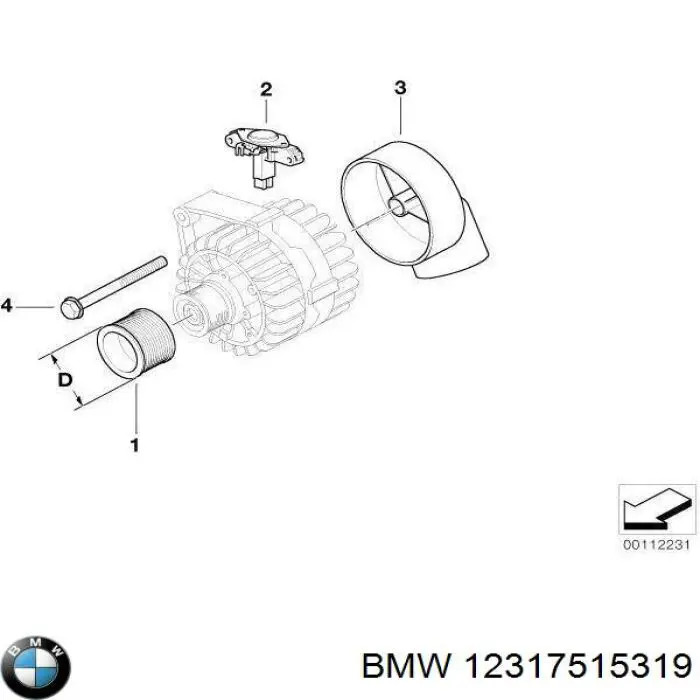 Relê-regulador do gerador (relê de carregamento) BMW 12317515319 preço, a partir de 46,95 USD