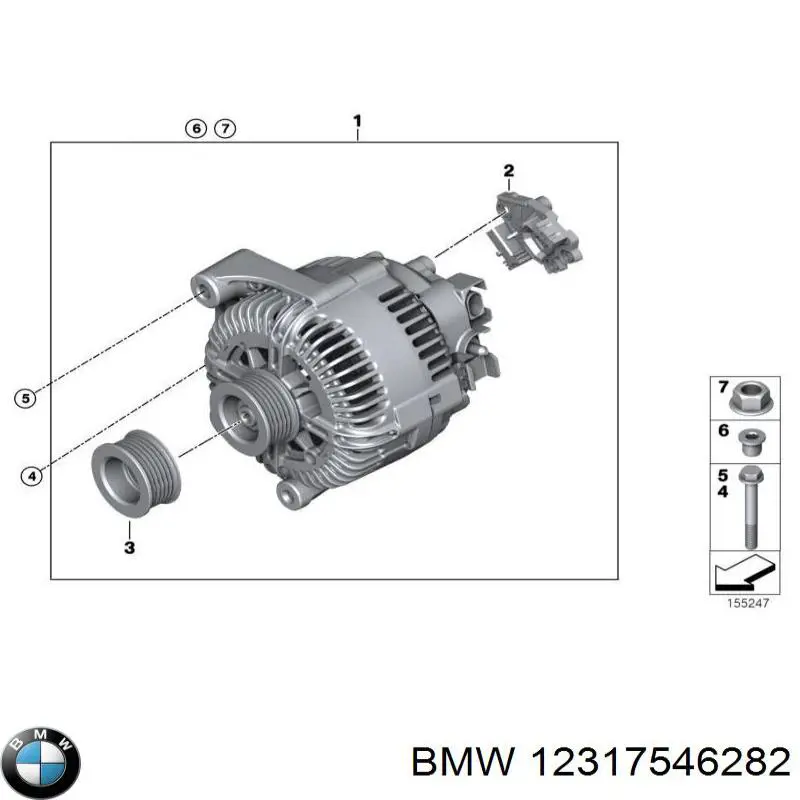 12317546282 BMW Relê-regulador do gerador (relê de carregamento)