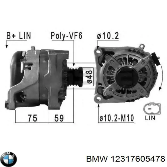 12317605478 BMW Gerador