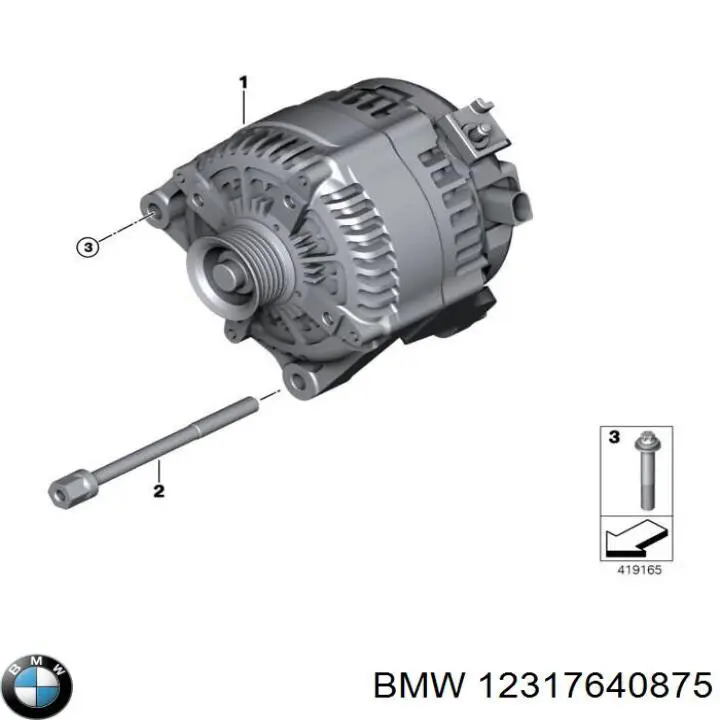 12317640875 BMW Gerador