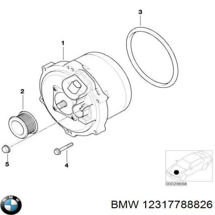 Gerador BMW 12317788826 preço, a partir de 203,11 USD