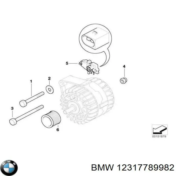 Polia do gerador BMW 12317789982 preço, a partir de 30,54 USD