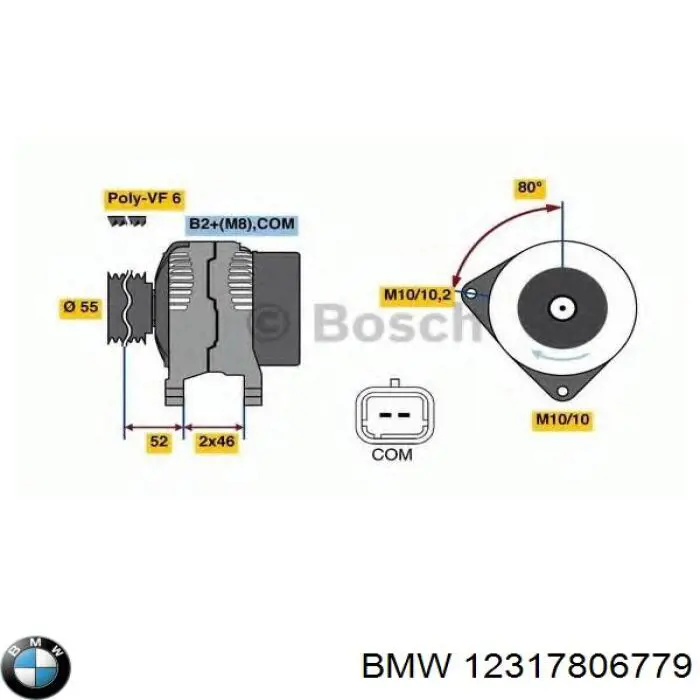 Compre 12317806779 BMW Gerador