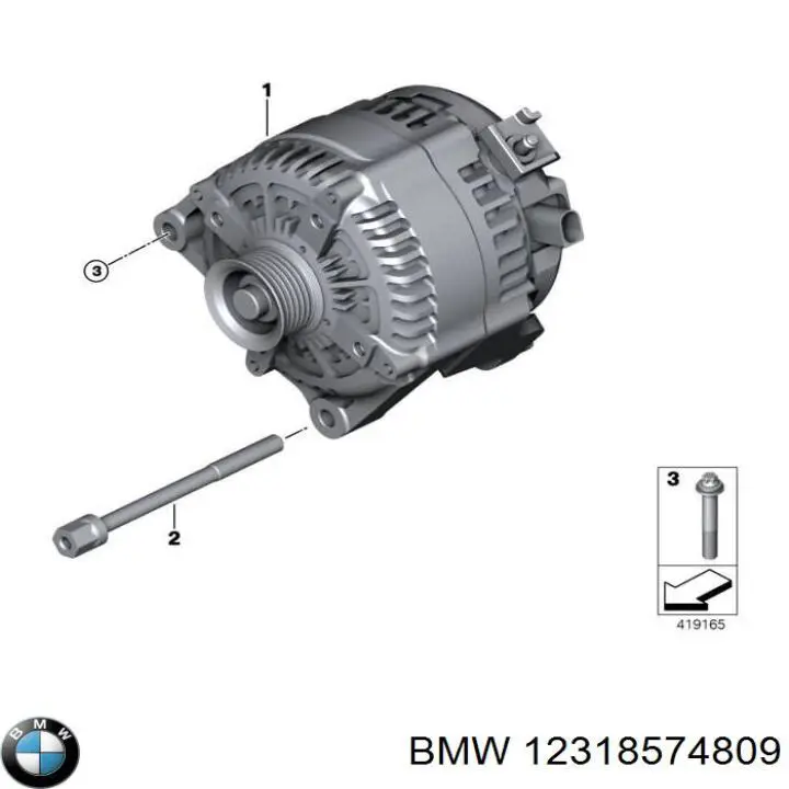 12318574809 BMW Consola do gerador