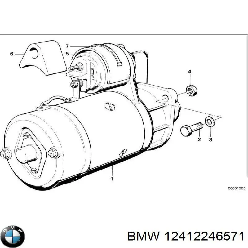 Motor de arranco BMW 12412246571 preço, a partir de 122,80 USD