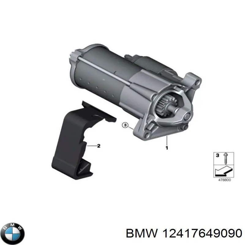 12417649090 BMW Motor de arranco