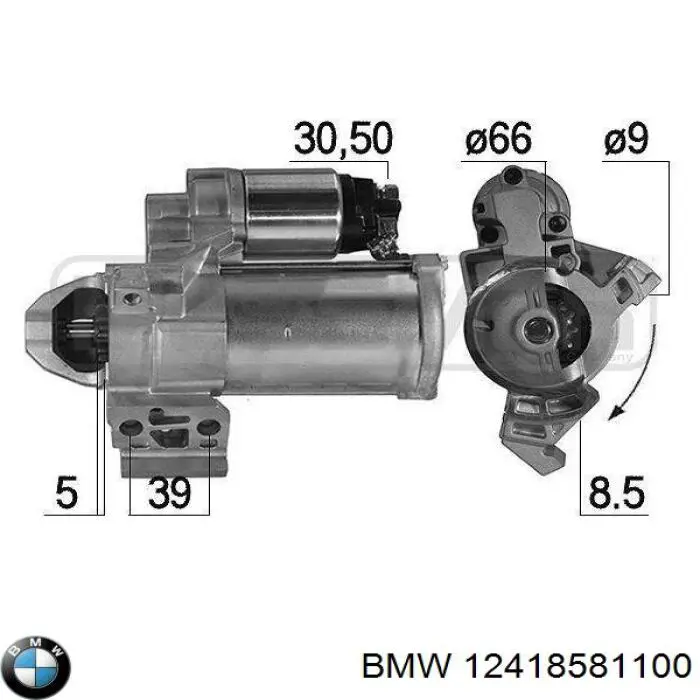 Motor de arranco BMW 12418581100 preço, a partir de 100,63 USD