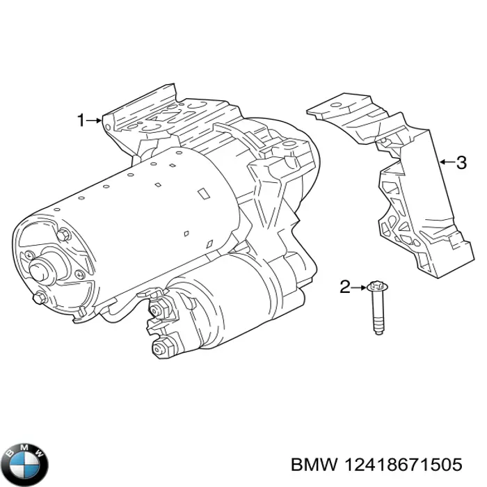 8671505 BMW Motor de arranco