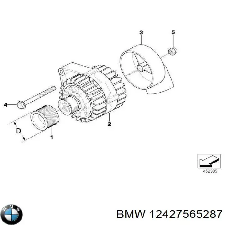 Compre 12427565287 BMW 
