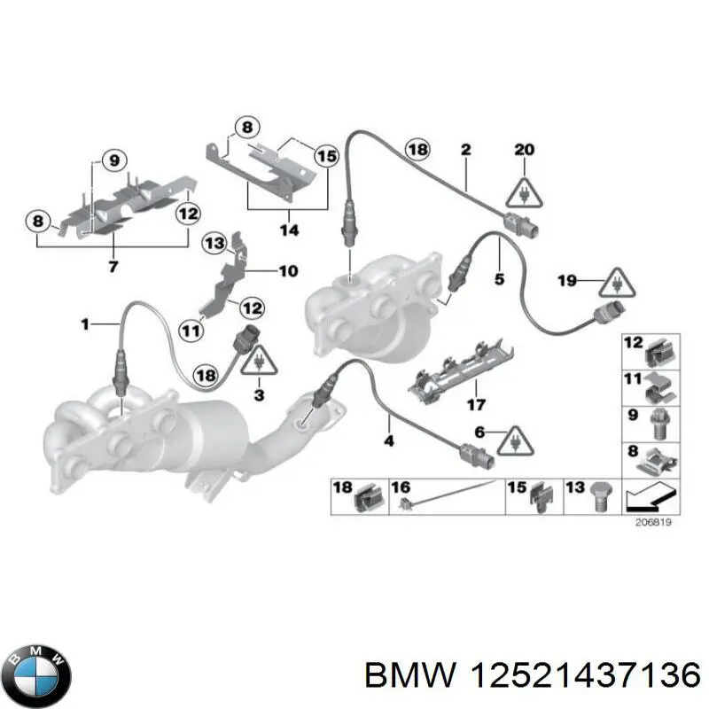  BMW 12521437136 preço, a partir de 1,67 USD