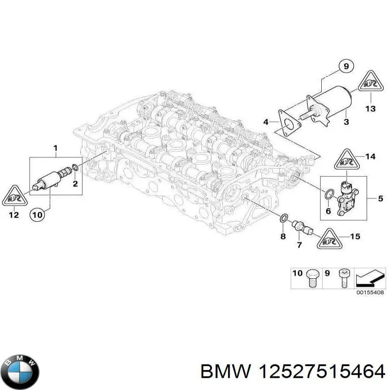 12527515464 BMW Desengate (ficha) de sensor de posição da árvore distribuidora