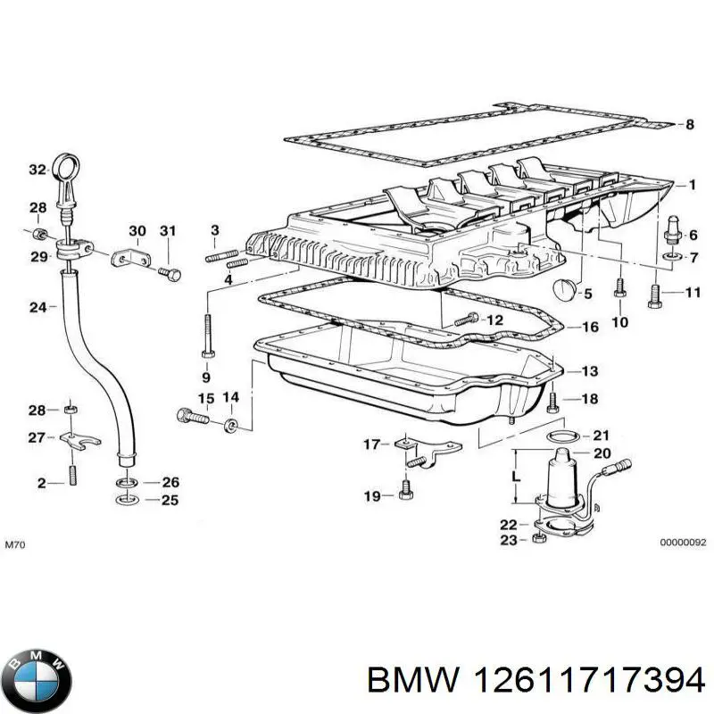 Compre 12611717394 BMW Sensor do nível de óleo de motor