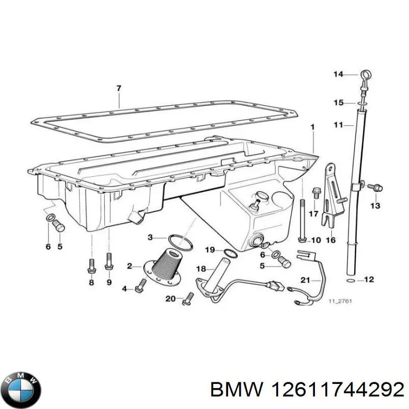 Compre 12611744292 BMW Vedante anular de sensor do nível de óleo