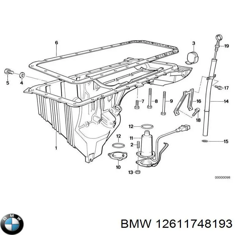 Compre 12611748193 BMW Sensor do nível de óleo de motor