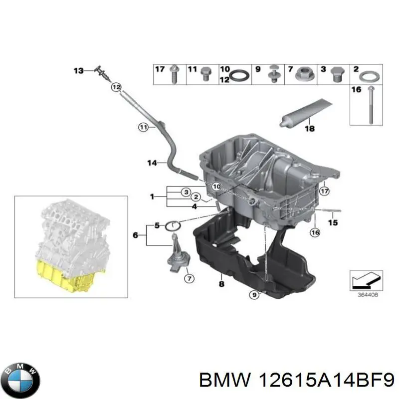 Sensor do nível de óleo de motor BMW 12615A14BF9 preço, a partir de 109,28 USD