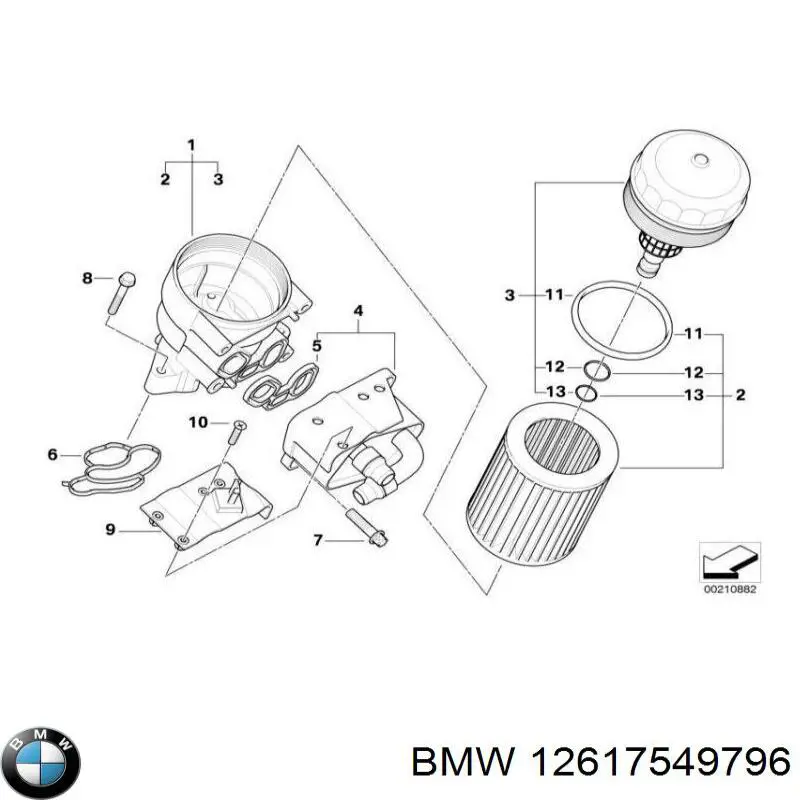 Compre 12617549796 BMW Sensor de pressão de óleo