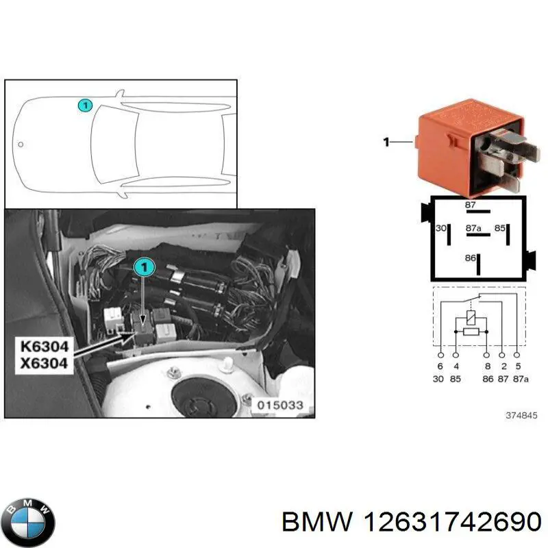 Relê elétrico multifuncional BMW 12631742690 preço, a partir de 14,32 USD