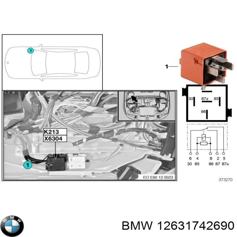 Relê elétrico multifuncional BMW 12631742690 preço, a partir de 20,33 USD