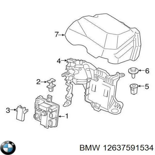 Compre 12637591534 BMW Unidade de relês