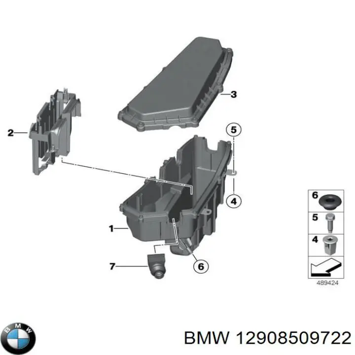 12908509722 BMW Caixa de unidade de dispositivos de segurança