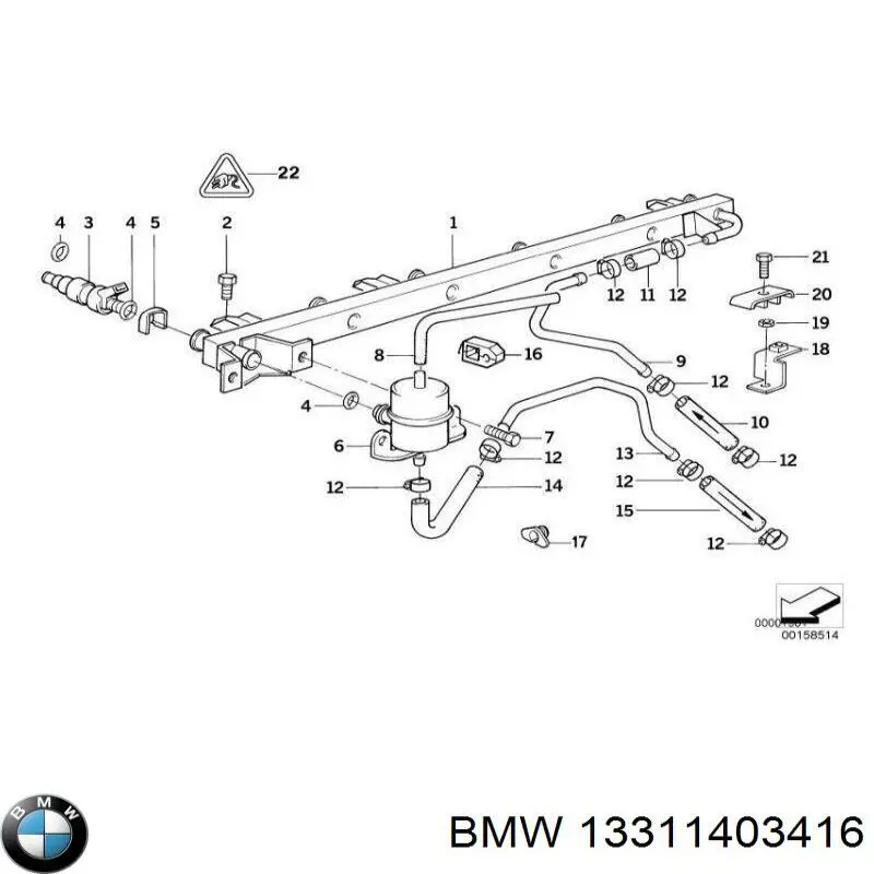 Compre 13311403416 BMW 