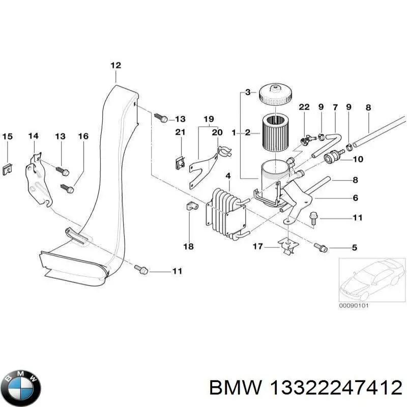  BMW 13322247412 preço, a partir de 95,88 USD