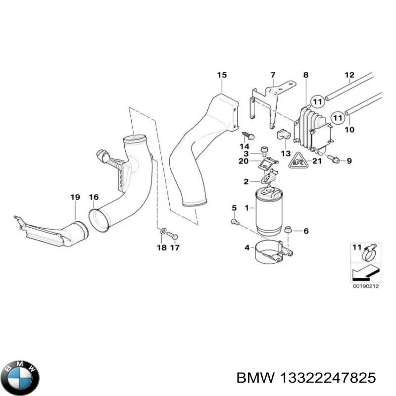 Cano derivado de ar do medidor de consumo do ar BMW 13322247825 preço, a partir de 89,91 USD