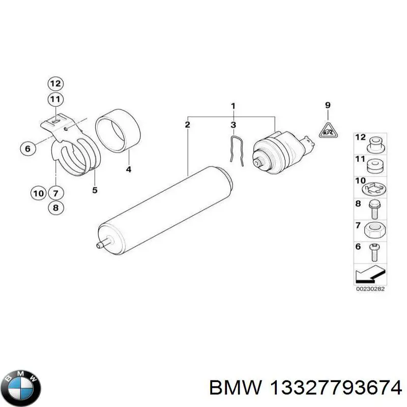 13327793674 BMW Filtro de combustível
