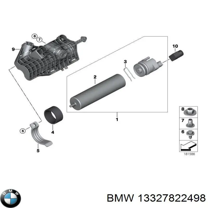 Compre 13327822498 BMW Filtro de combustível