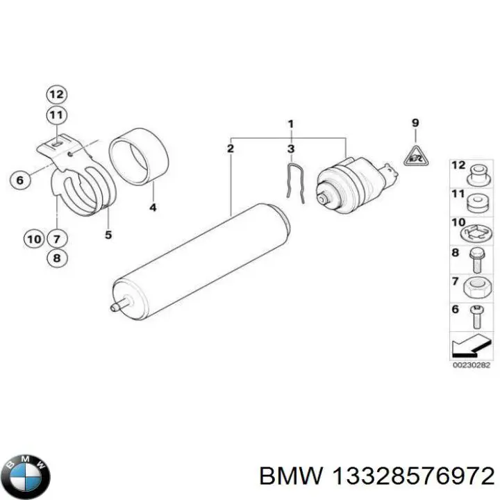 Filtro de combustível BMW 13328576972 preço, a partir de 34,24 USD