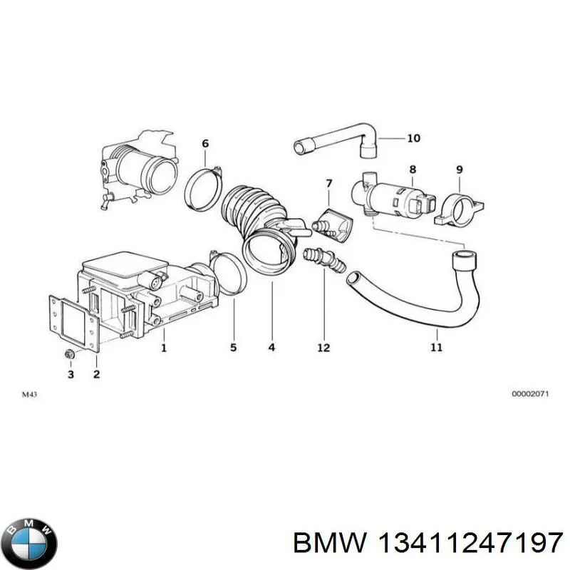 Válvula (regulador) de marcha a vácuo BMW 13411247197 preço, a partir de 609,75 USD