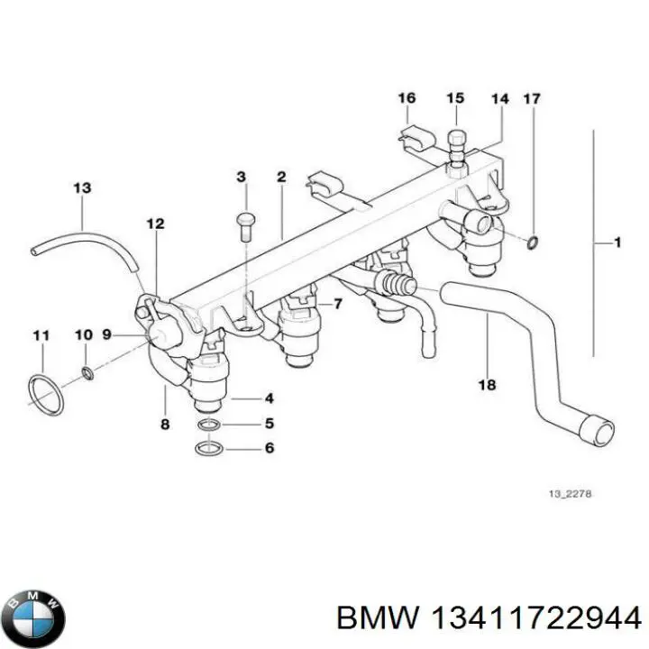 Compre 13411722944 BMW 
