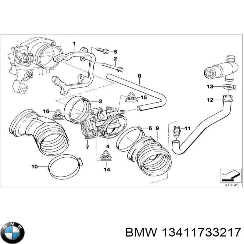 Compre 13411733217 BMW Vedante de válvula de ventilação de cárter