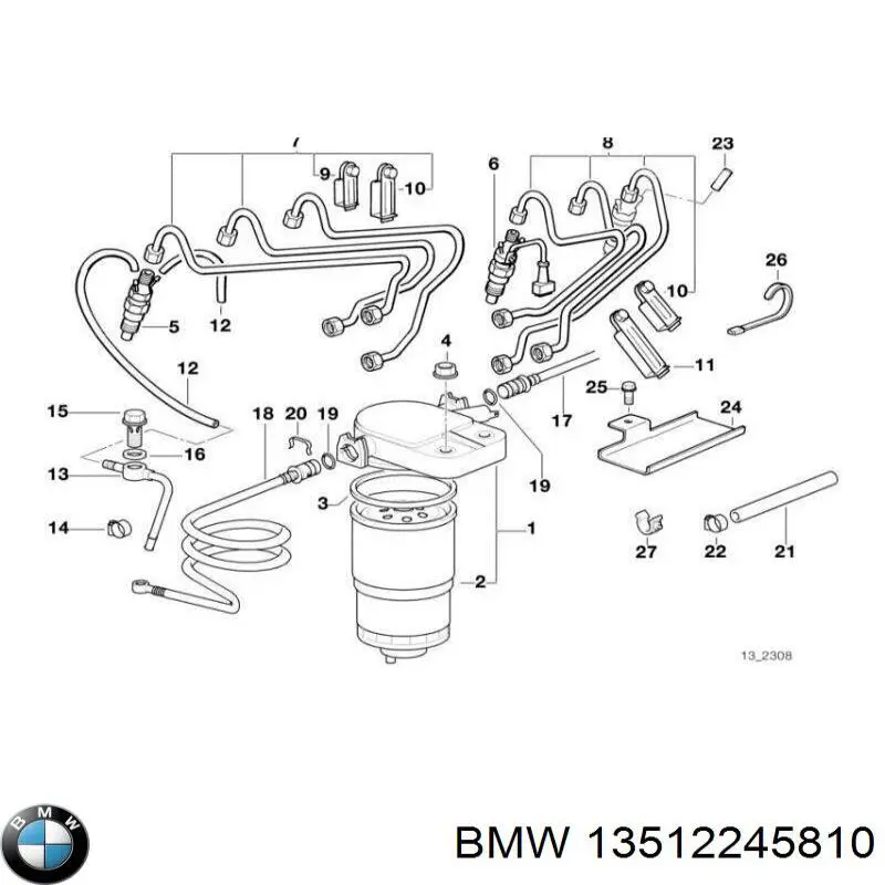 Injetor de injeção de combustível BMW 13512245810 preço, a partir de 54,48 USD