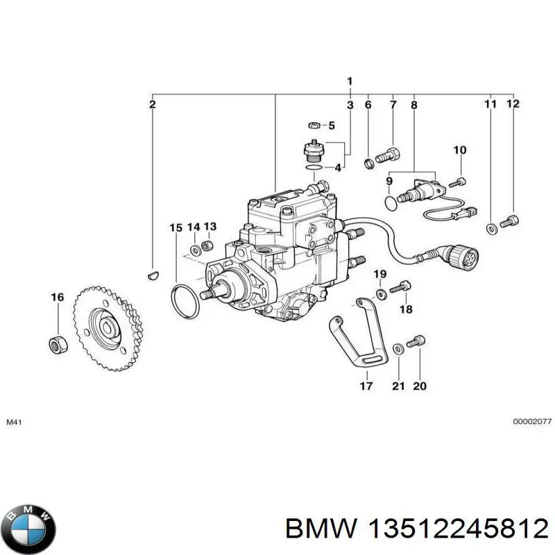 13512245812 BMW Bomba de combustível de pressão alta