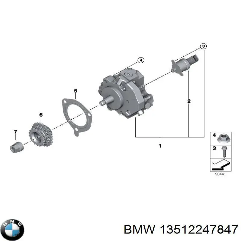 13512247847 BMW Vedante da bomba de combustível da Bomba de Combustível de Pressão Alta