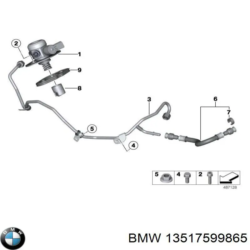 13517599865 BMW Bomba de combustível de pressão alta