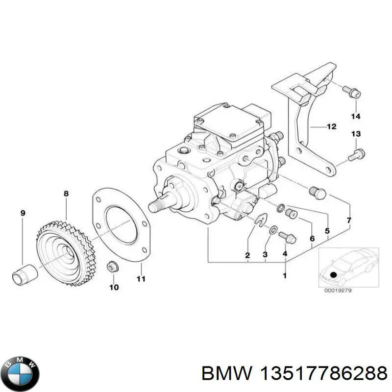 13517786288 BMW Bomba de combustível de pressão alta