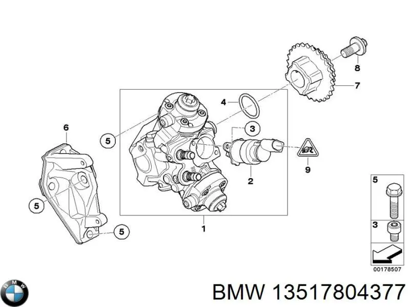 13517804377 BMW Vedante de tampa do gargalho de enchimento de óleo