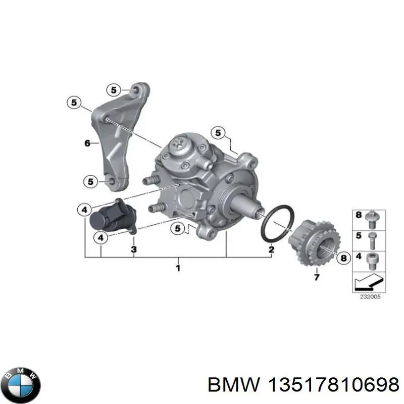 Bomba de combustível de pressão alta BMW 13517810697 preço, a partir de 42,56 USD