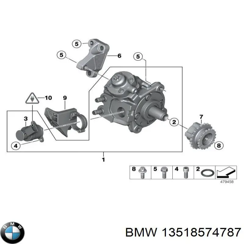 13518574787 BMW Válvula de regulação de pressão (válvula de redução da Bomba de Combustível de Pressão Alta) Common-Rail-System