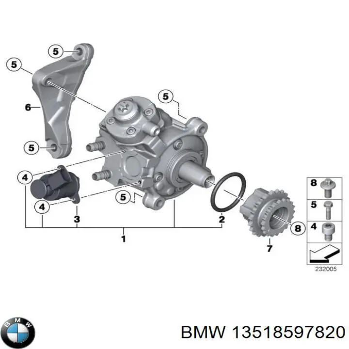 13518597820 BMW Bomba de combustível de pressão alta