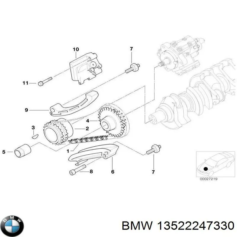Sapato de reguladora de tensão da cadeia do mecanismo de distribuição de gás BMW 13522247330 preço, a partir de 14,91 USD