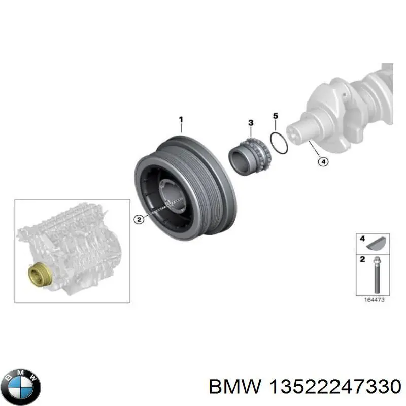 13522247330 BMW Sapato de reguladora de tensão da cadeia do mecanismo de distribuição de gás