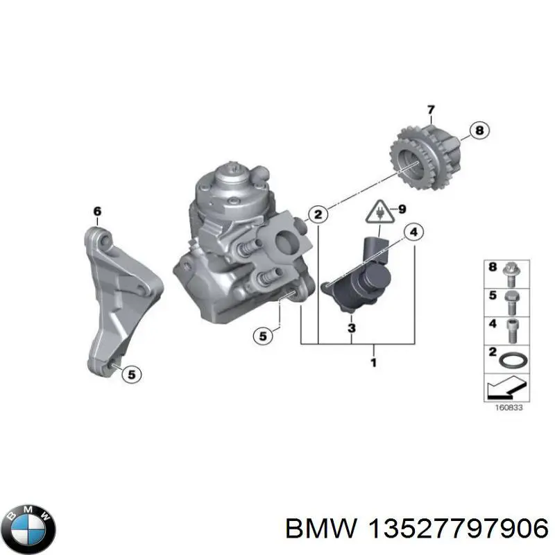 Compre 13527797906 BMW Roda dentada de engrenagem de cadeia da Bomba de Combustível de Pressão Alta