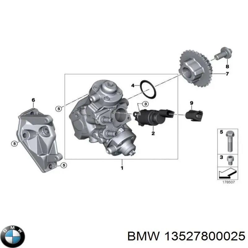 Roda dentada de engrenagem de cadeia da Bomba de Combustível de Pressão Alta BMW 13527800025 preço, a partir de 116,27 USD