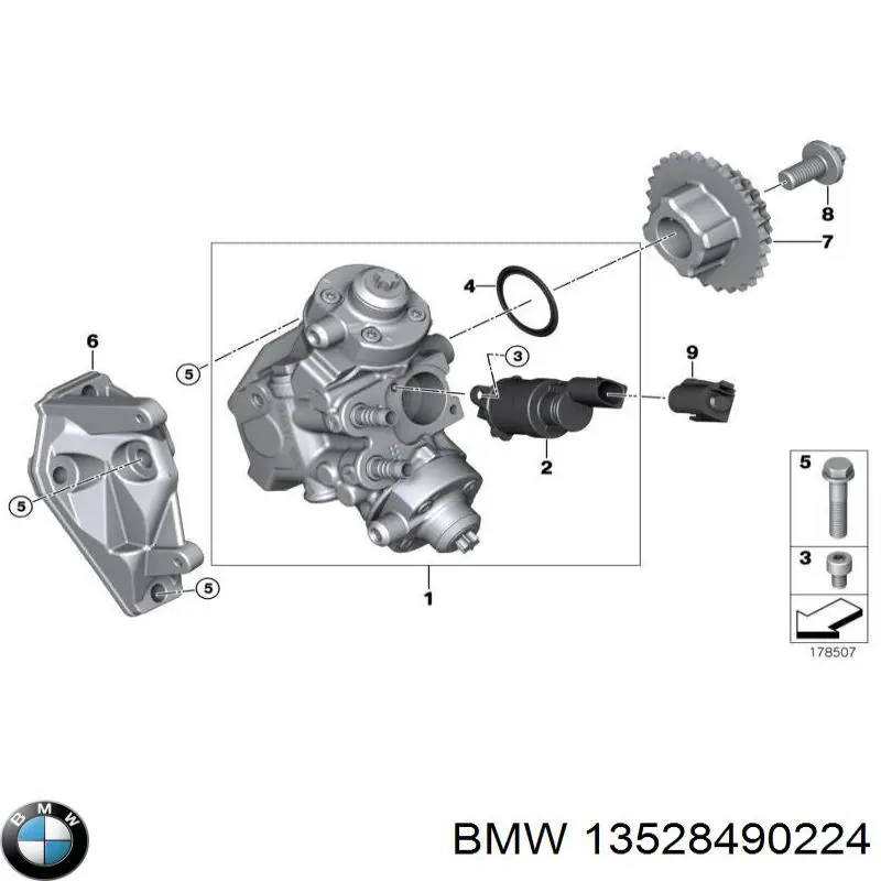 Cadeia do mecanismo de distribuição de gás, kit BMW 13528490224 preço, a partir de 125,44 USD