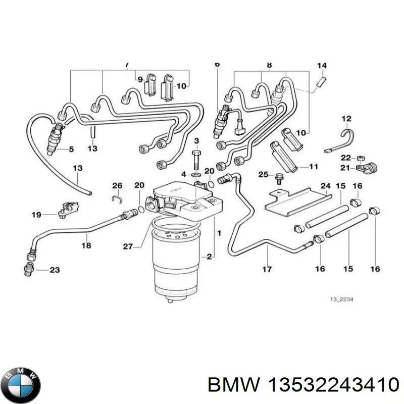 Injetor de injeção de combustível BMW 13532243410 preço, a partir de 51,08 USD