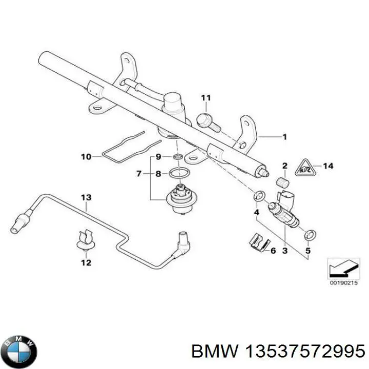 13537572995 BMW Injetor de injeção de combustível